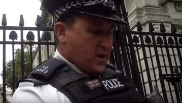 Police at 10 Downing Street